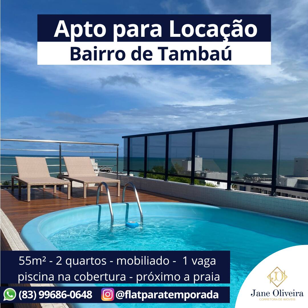 #JOPR206 - Apartamento para Temporada em João Pessoa - PB